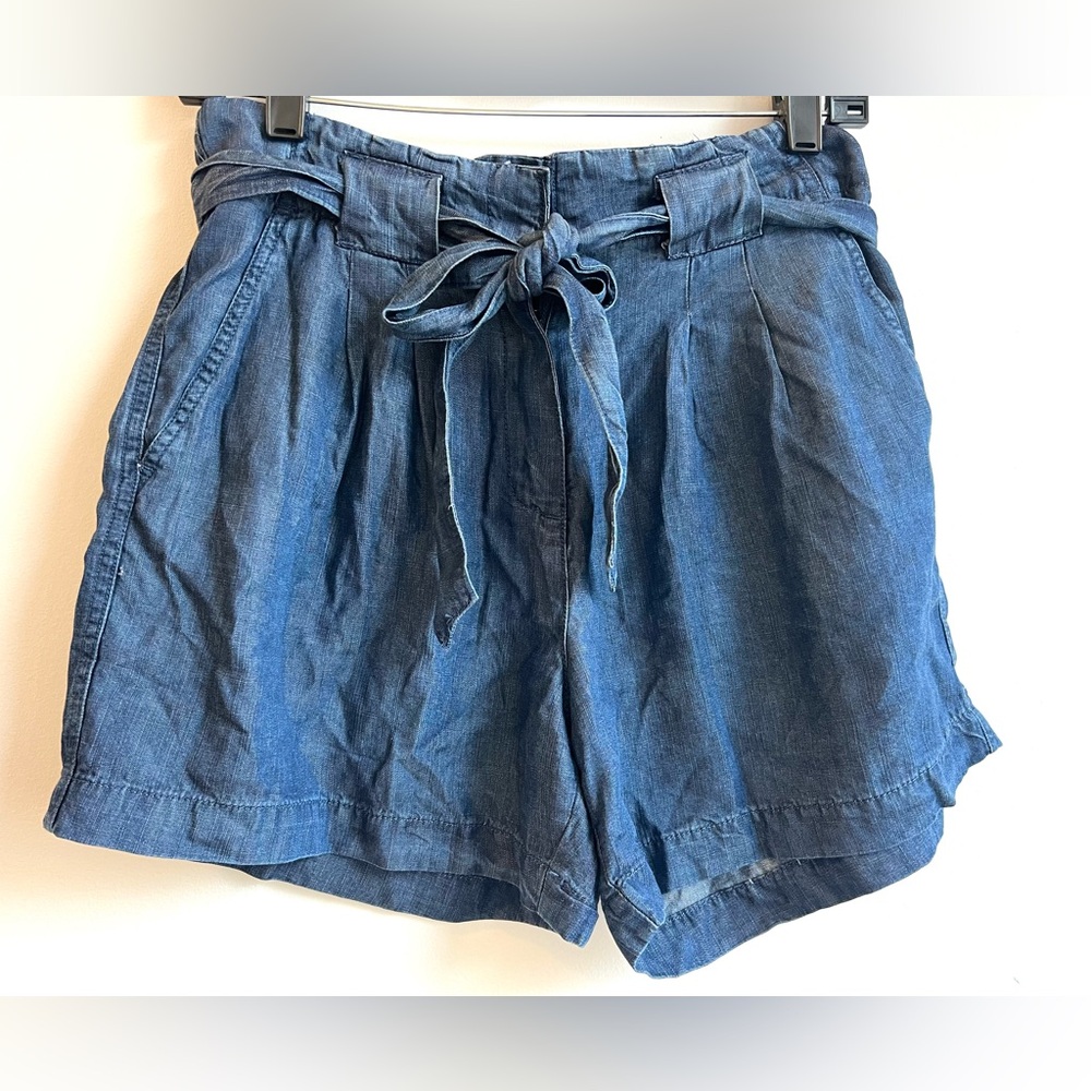 Max Jeans High Waist Blue Women's Easy Fit Summer Soft Shorts.